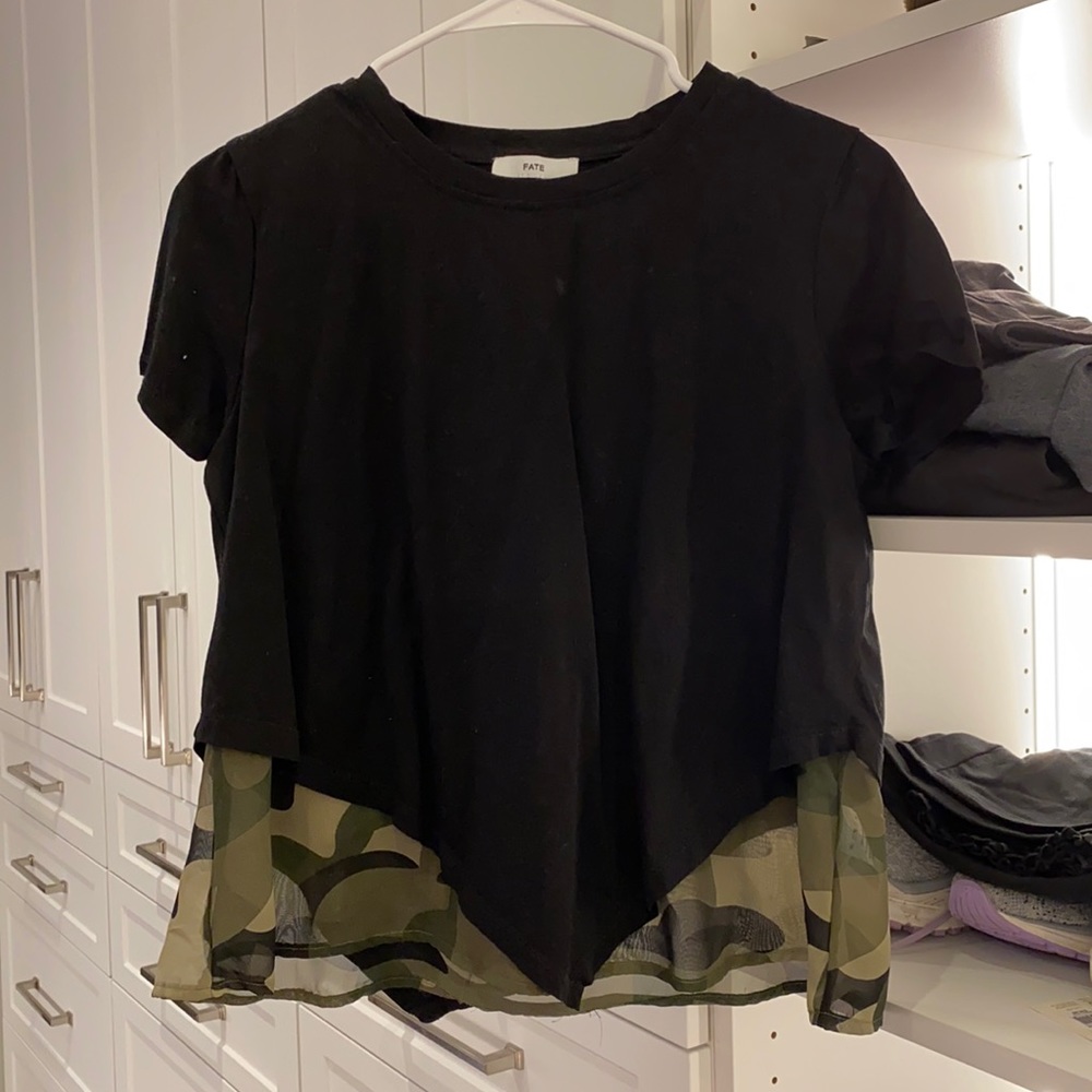 Black Camo top medium